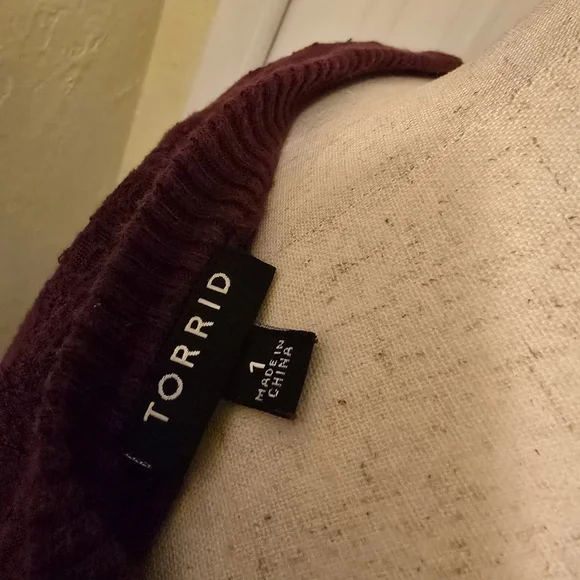 Torrid Deep Red Knit Top - Picture 5 of 5